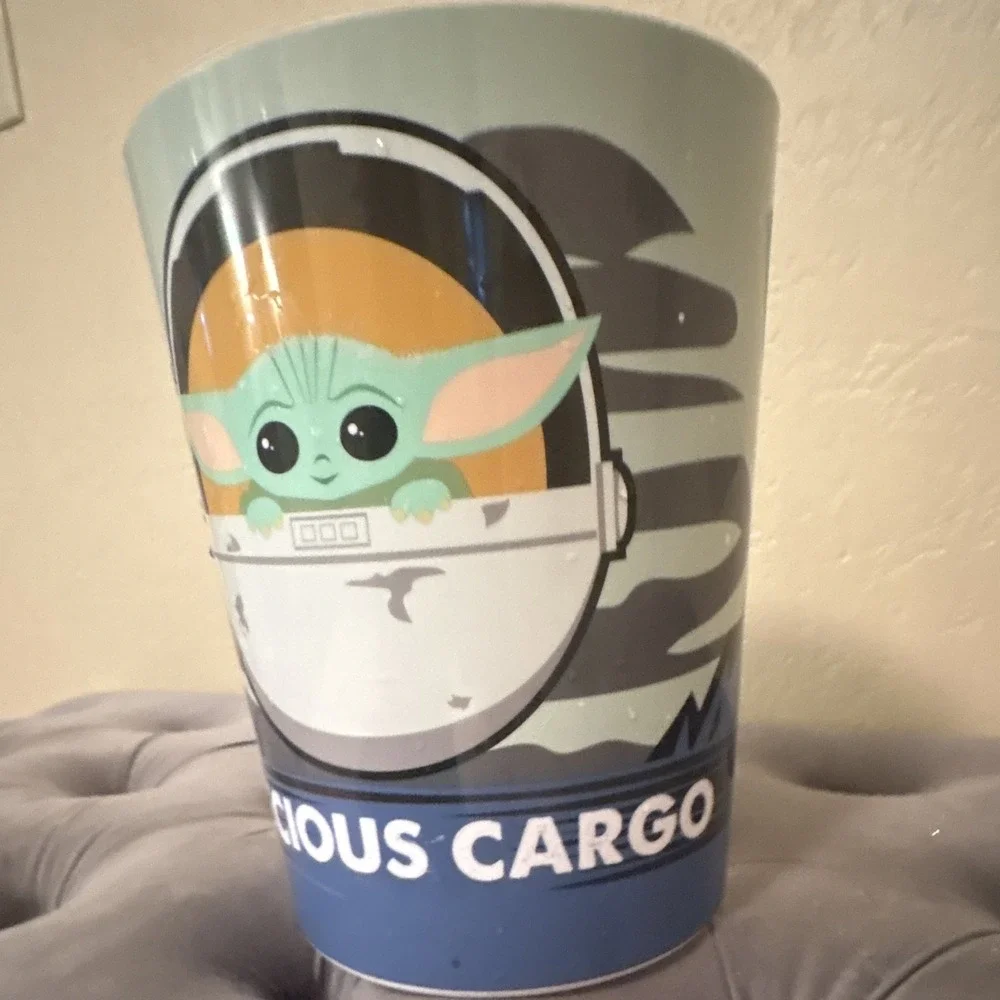 Star Wars Mandalorian Grogu Plastic Trash Can Waste Bin Precious Cargo Lucasfilm